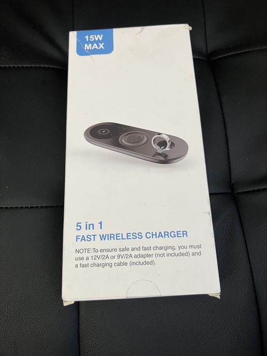 Стойка за бързо зареждане 5in1 Fast Wireless Charger Нова !