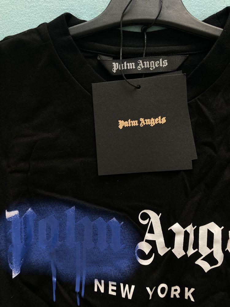 Tricou Palm Angels Blue Spray