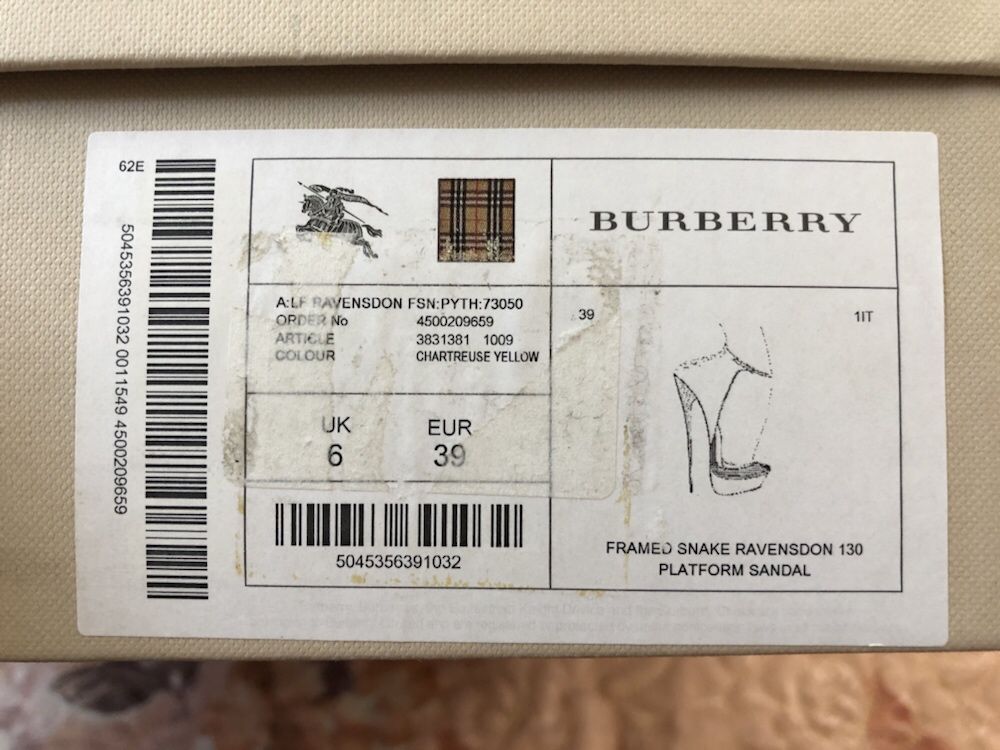 Туфли Burberry НОВЫЕ Оригинал