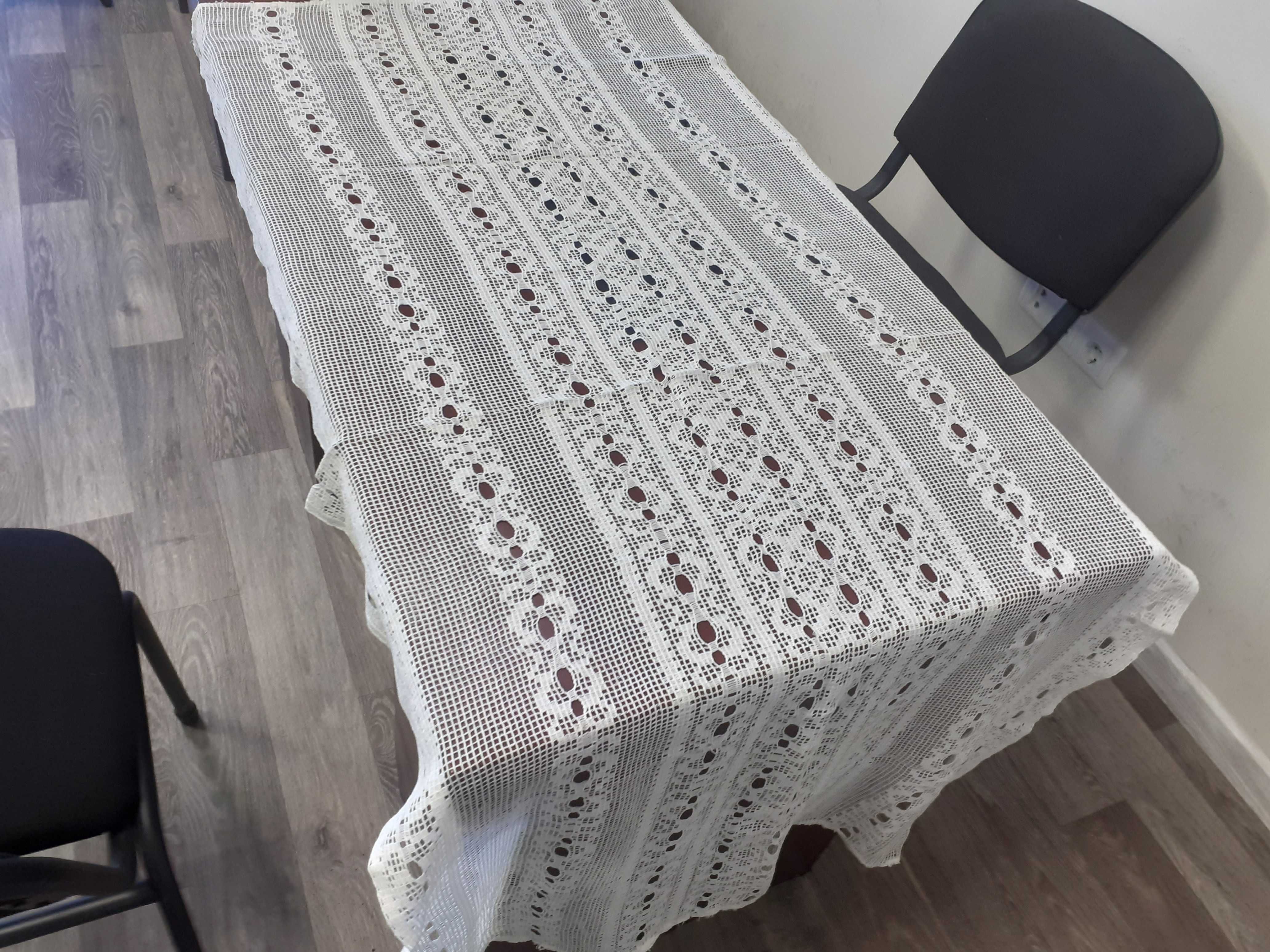 Продам скатерть-накидку на стол кружевную советскую!