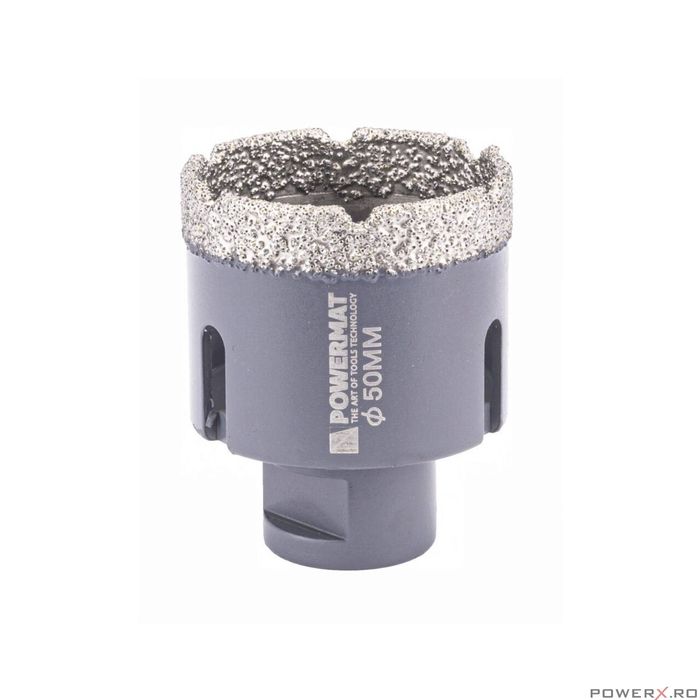 Set 12 piese freze diamantate si adaptor M14/HEX, Powermat