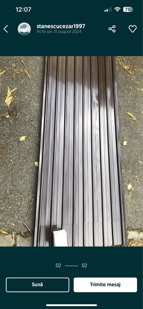 Tabla zinc si color