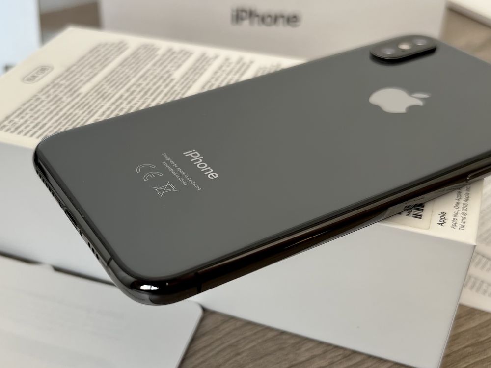 iPhone Xs, 64GB, Space Gray, КАТО НОВ, 100% батерия, ГАРАНЦИЯ!