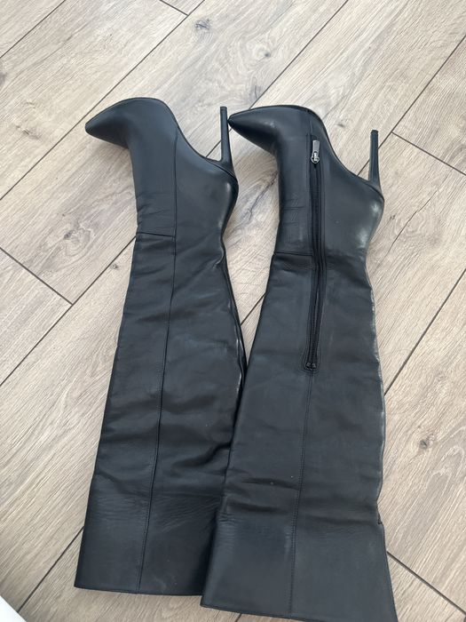 Натуральная кожа! Зимние сапоги  почти новые