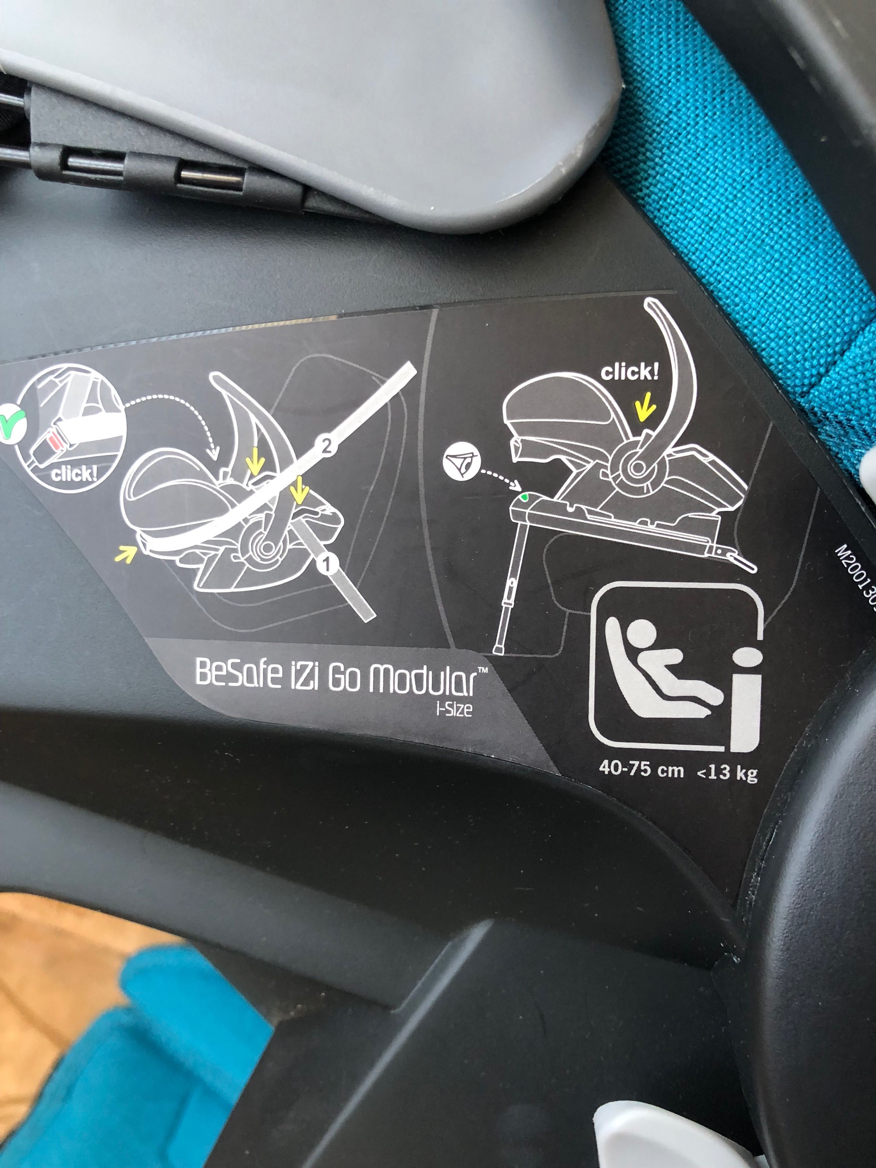 Стол за кола BeSafe iZi Go Modular(0-13 kg) 08 Ocean Melange