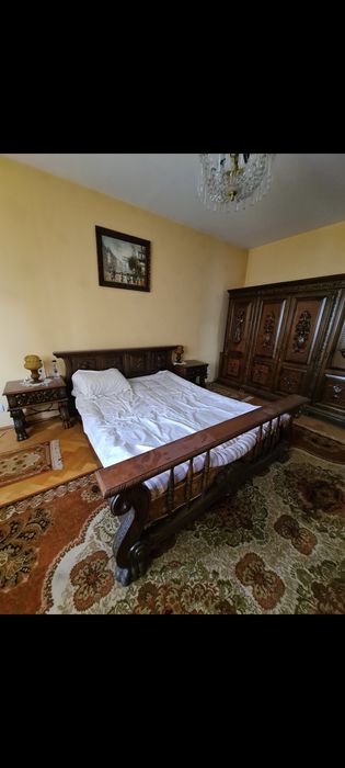 Set dormitor matrimonial renașterea spaniolă lemn masiv