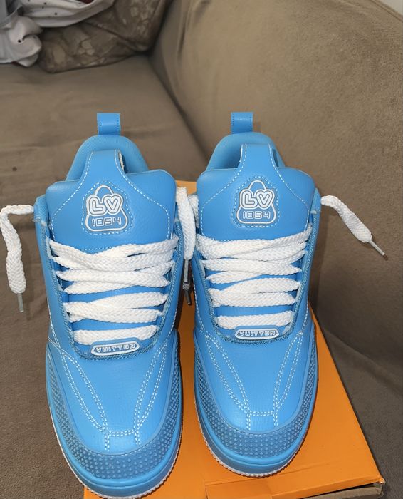 Adidasi Louis vuitton skate leaf blue v2 noi , model exclusiv