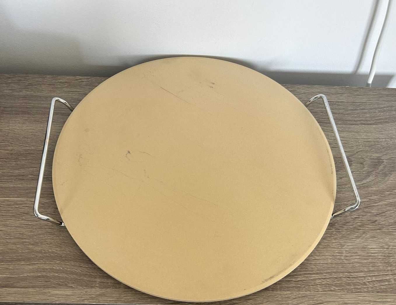 Piatra pentru copt pizza cu suport metalic, 33 cm