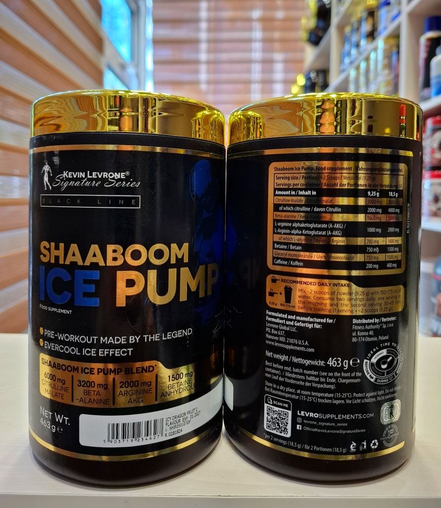 Shaboom Ice Pump от Kevin Levrone 50 порций предтренировочный комплекс