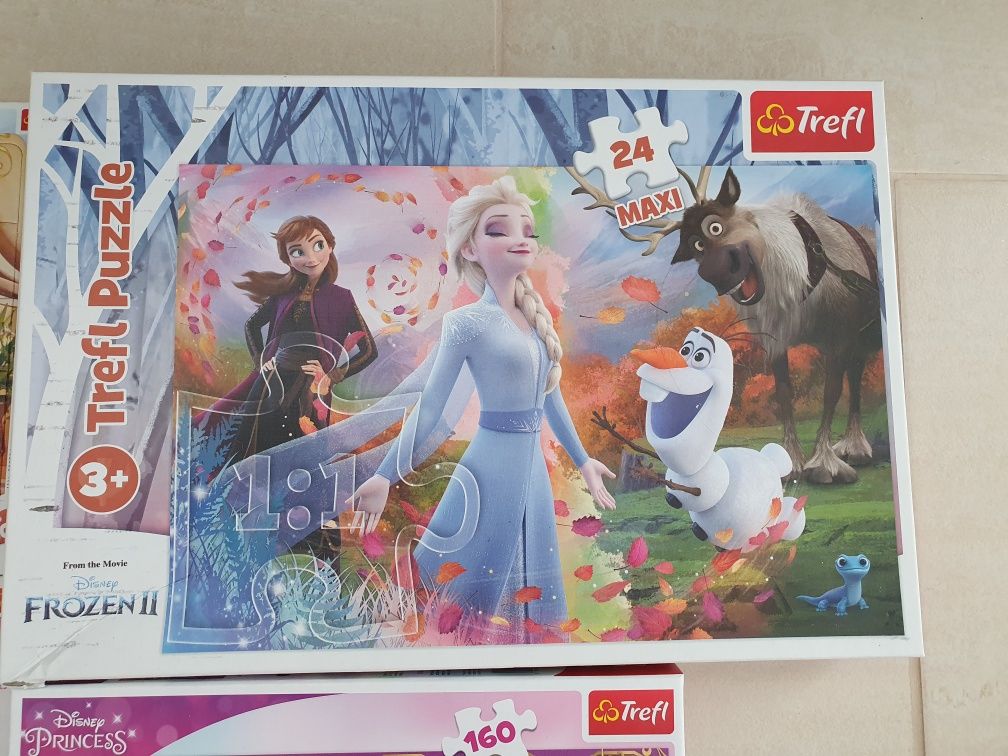 Puzzle Disney Princess Frozen Raya Sofia 1