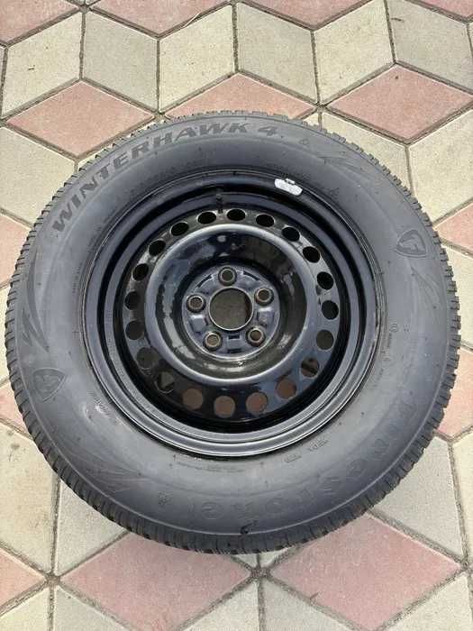 Set jante oțel cu Firestone Winterhawk4, 215/70/R16 100H.