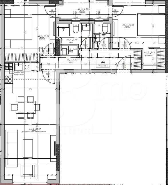 „3mo“ продава тристаен апартамент, находящ се в ж.к. Дружба 2