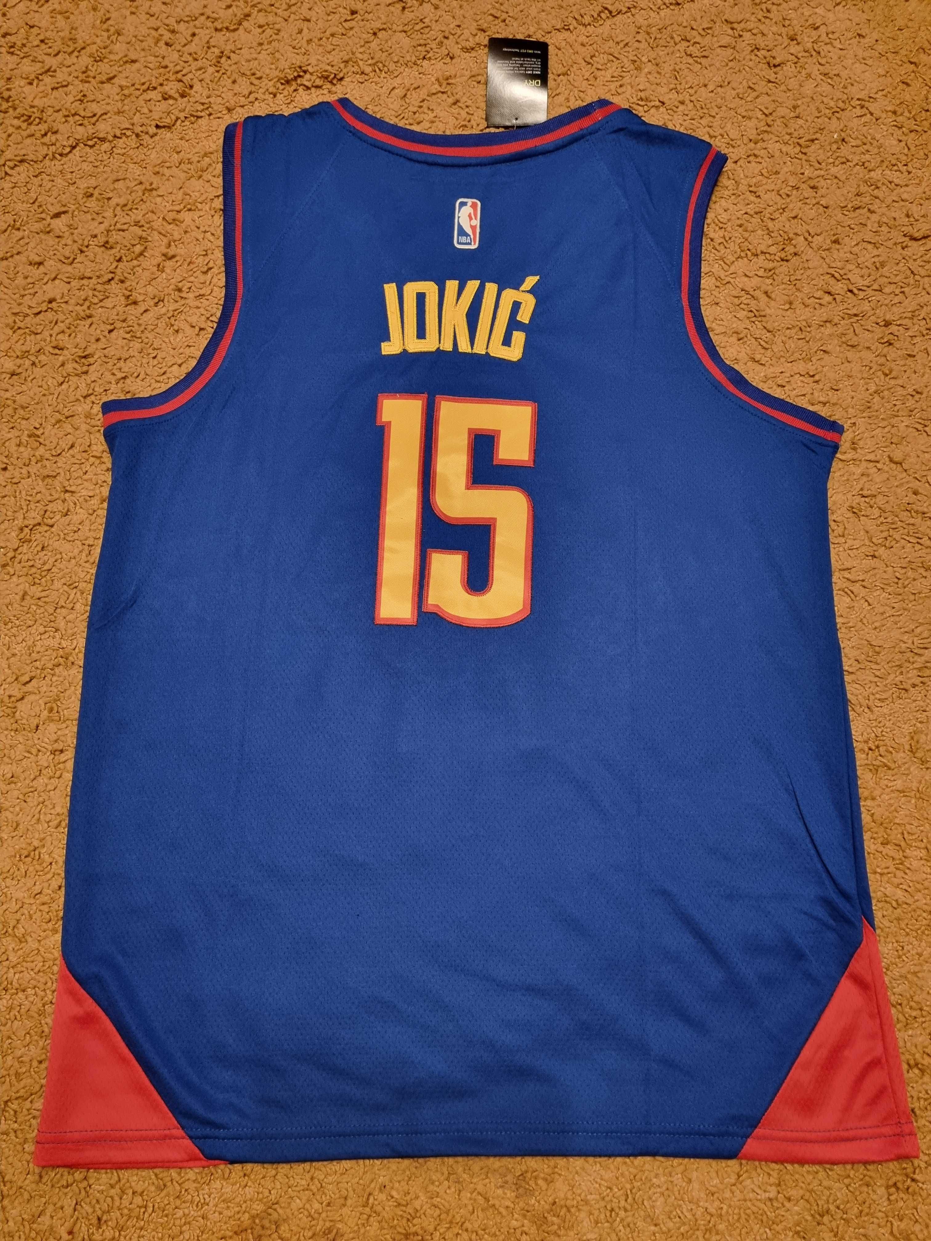 Maiou/jersey baschet NBA nou cu Nikola Jokic, Denver Nuggets, XL