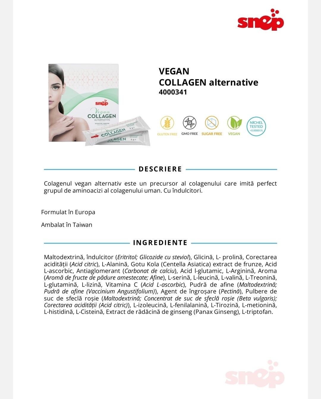 Collagen vegan Snep