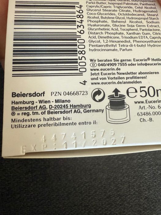 Eucerin Hyaluron-Filler Нощен крем за лице против бръчки 50 мл