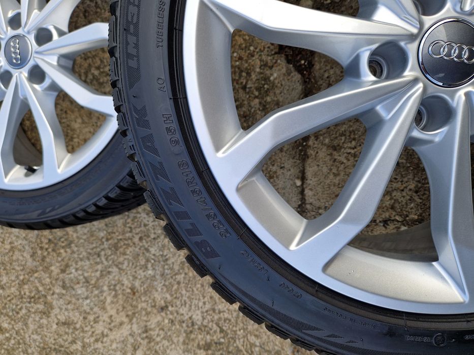 Jante 5x112 Audi A4 B9 anvelope iarna 225 45 18