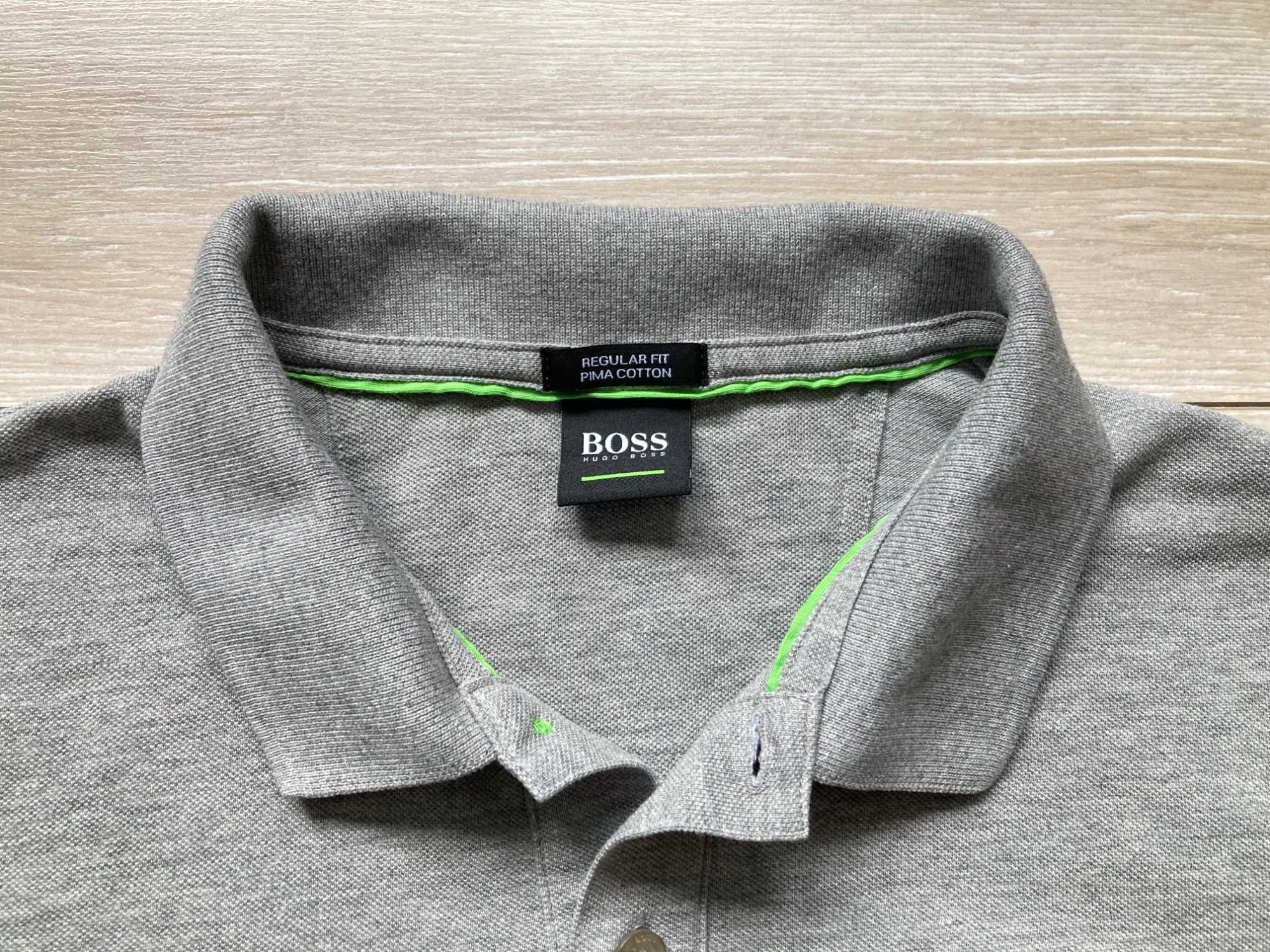 Hugo Boss Piro Green Pima Cotton polo t shirt мъжка поло тениска М