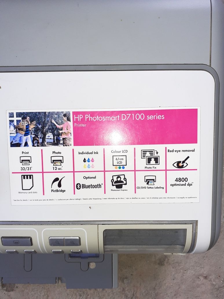 Imprimanta Hp photosmart D7100 series