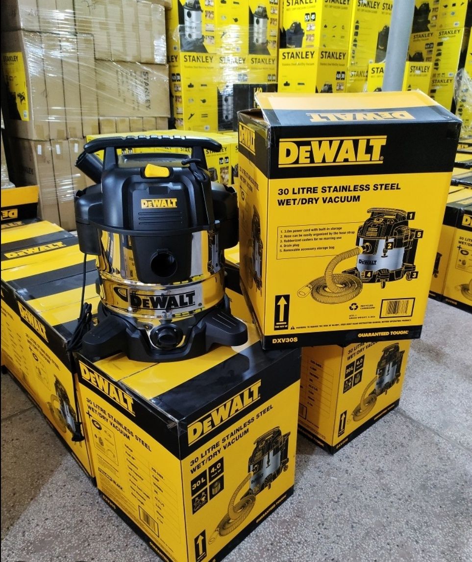 Прахосмукачка за мокро и сухо почистване Dewalt Dxv30spta 30 литра