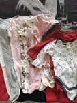 Lot haine bebe fetita 3-6 luni salopete + body-uri