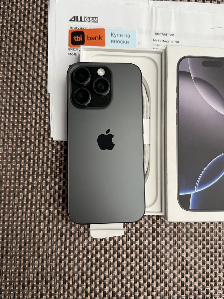 НОВ!1Tb *ЛИЗИНГ* iPhone 16 Pro Black Titanium 24М ГАРАНЦИЯ Айфон 1000G