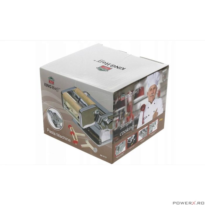 Masina de facut paste si taietei de casa, manuala, 2 / 6 mm, KingHoff