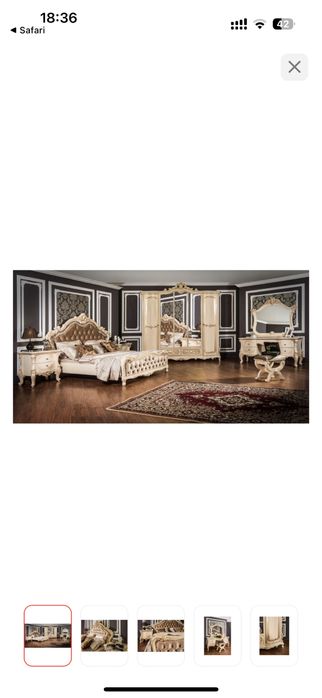 спальный гарнитур, кроват камод 2 тумбочка шкаф