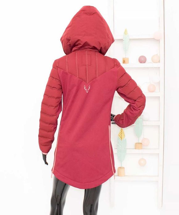 Kari Traa VOSS CASUAL JACKET дамско яке парка пухено хибрид червено XS