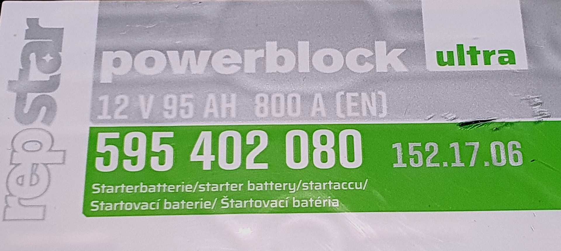 Baterie auto repstar Powerblock ultra 12V 95Ah ca noua folosita 3 luni