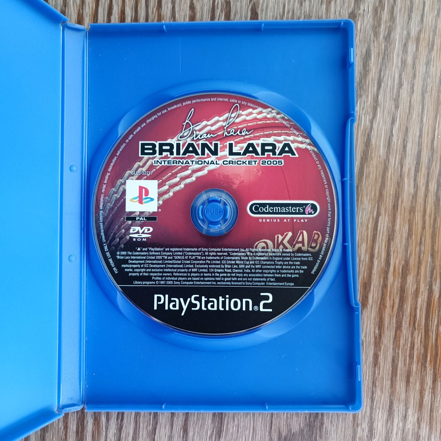 PS2 Brian Lara International Cricket 2005