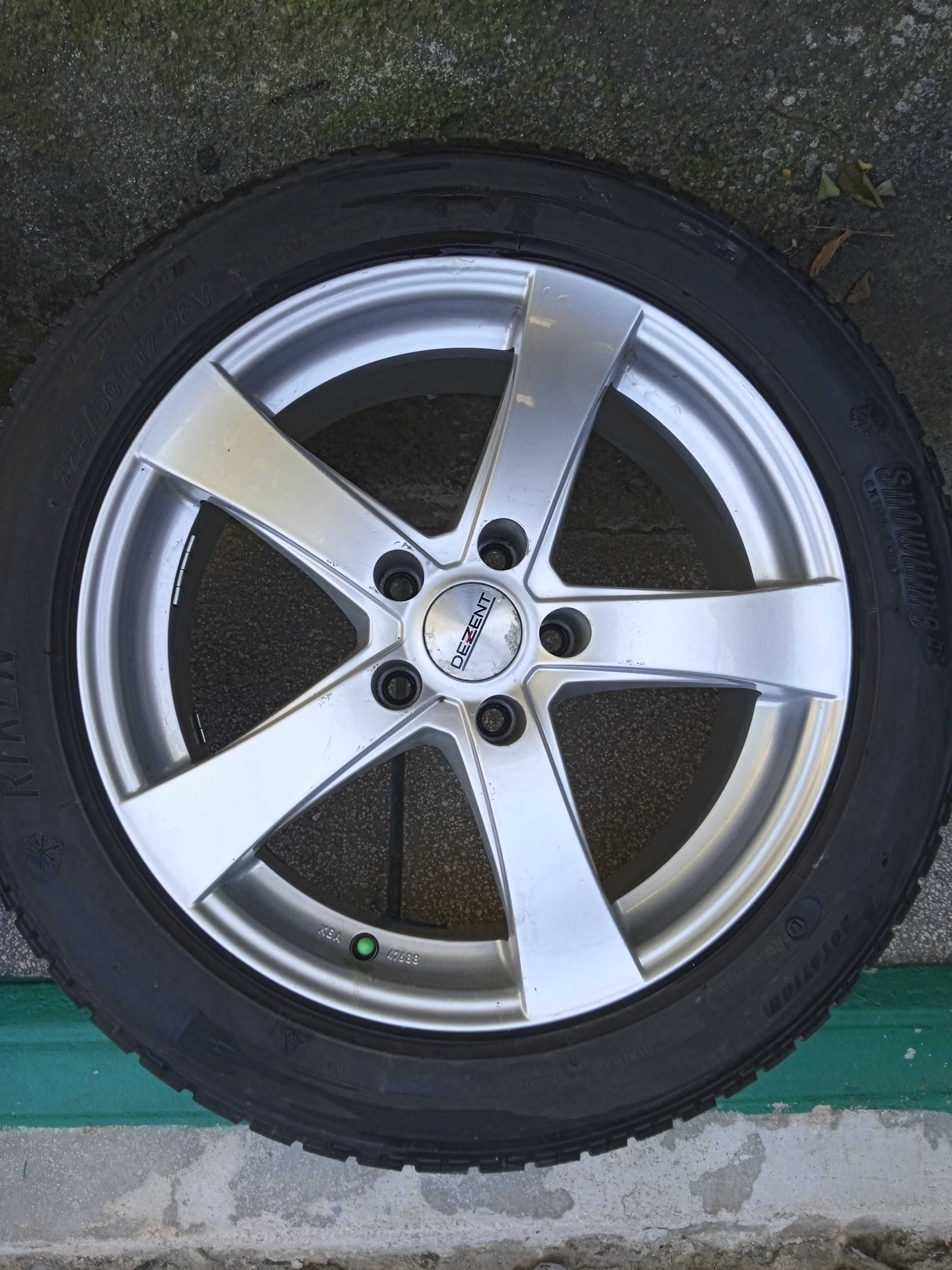 Vând jante Dezent 5x112 r17,Ford, Audi, BMW, Jeep, Fiat, Opel, Skoda,