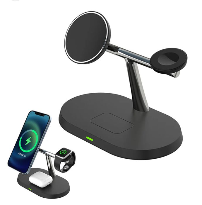 Incarcator Stand Birou Magneti Telefon Casti Ceas Iphone Apple Samsung
