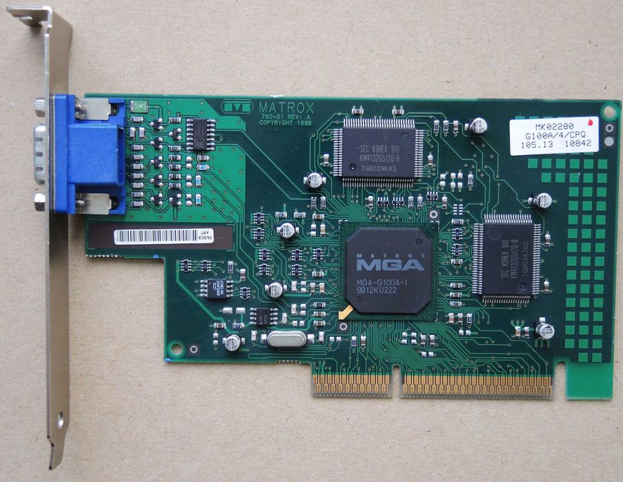 Matrox MGA-G100 G100A/4/CPQ 4Mb AGP Testat