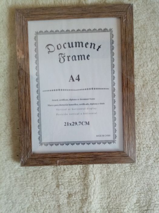 Рамка для фото, размер 21*29,7 см
