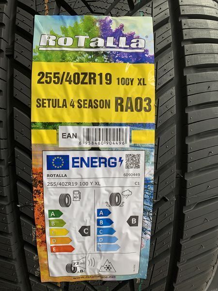 Нови всесезонни гуми ROTALLA SETULA 4 SEASON 255/40R19 100Y XL НОВ DOT