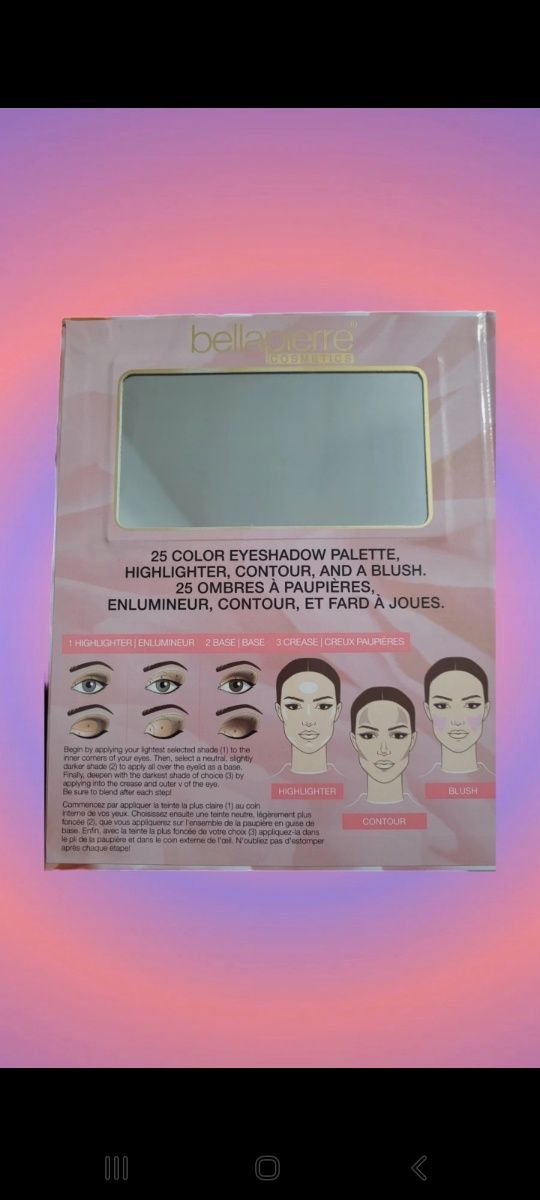 paleta de farduri pentru ochi si fata