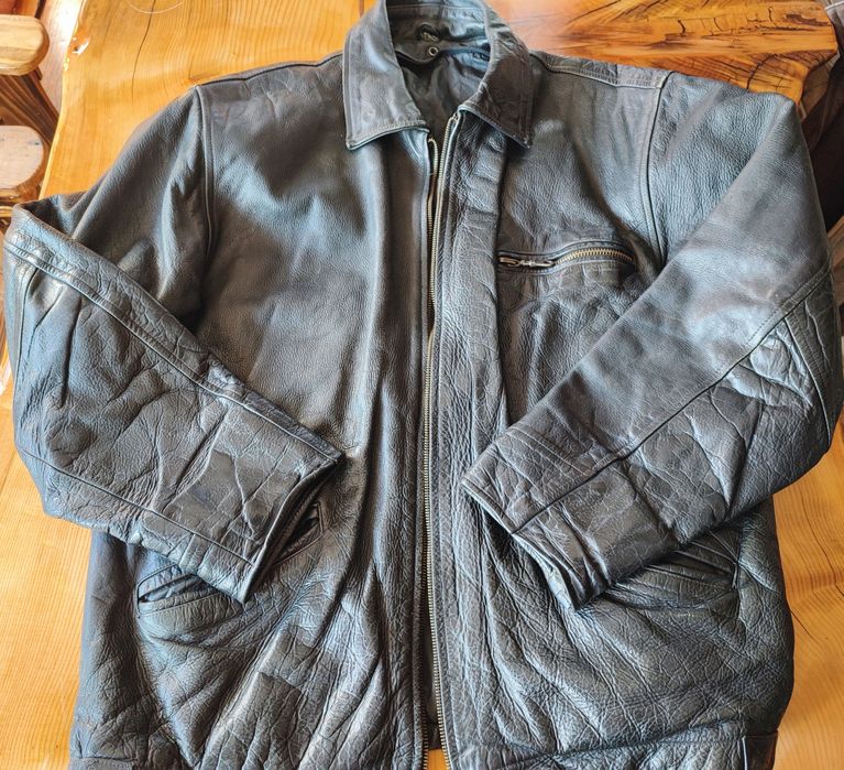 Винтидж Jos. A. Bank кожено  Bomber Aviator Пилотско конска кожа Хл