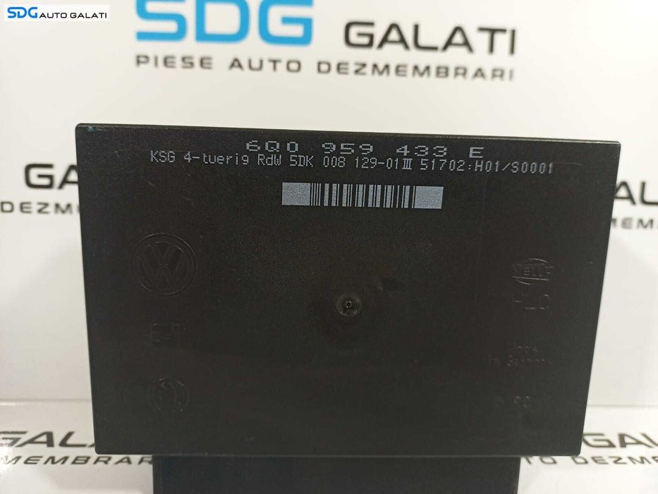 Unitate Modul Calculator Confort Comfort Volkswagen Seat Skoda Cod 6Q0959433E [L1830]