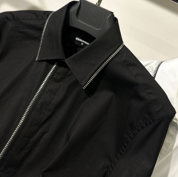 Camasa si pantaloni Dsquared 2 Calitate Premium Alb si Negru