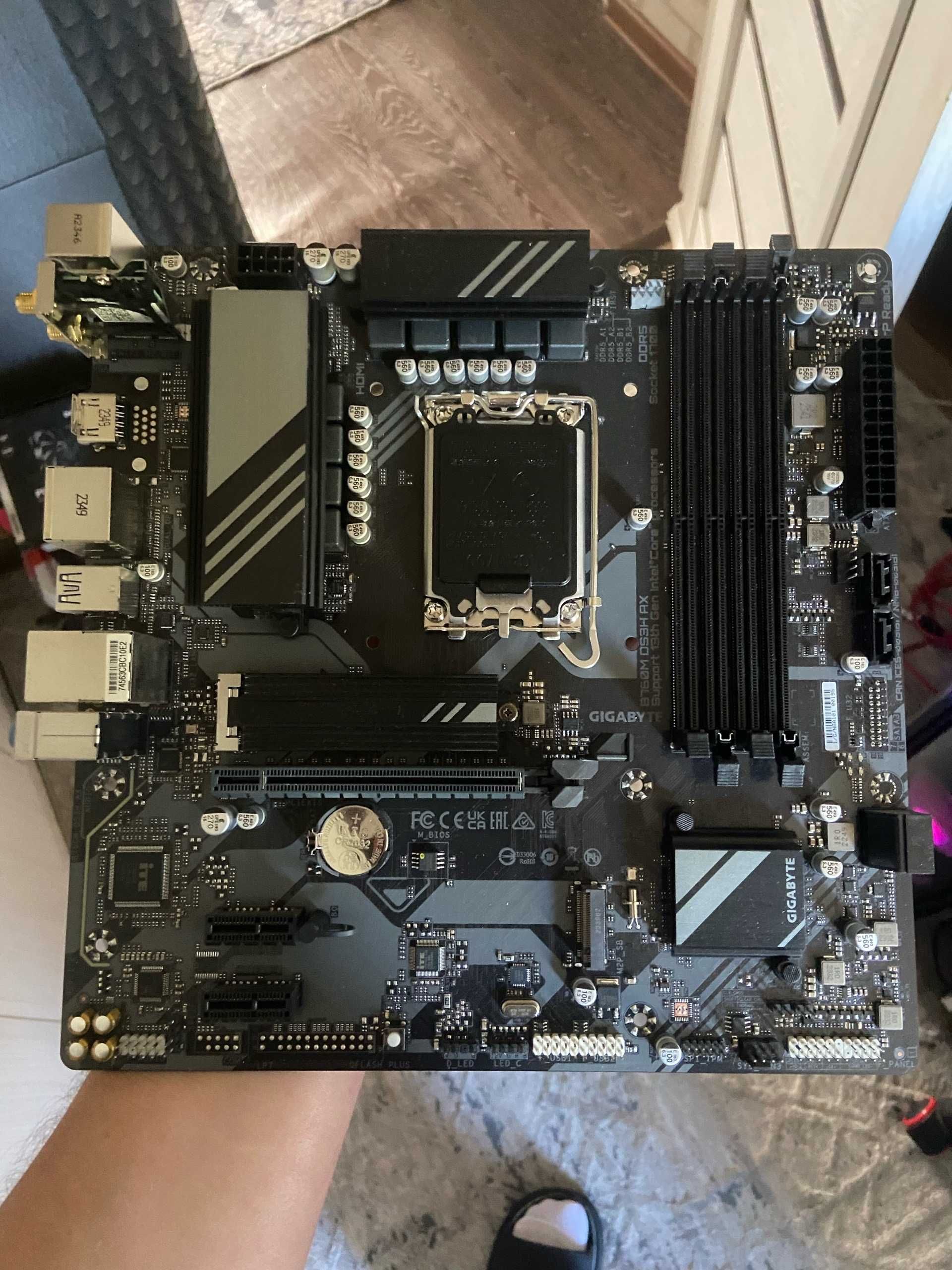 Материнская плата Gigabyte B760M DS3H AX/LGA1700/DDR5