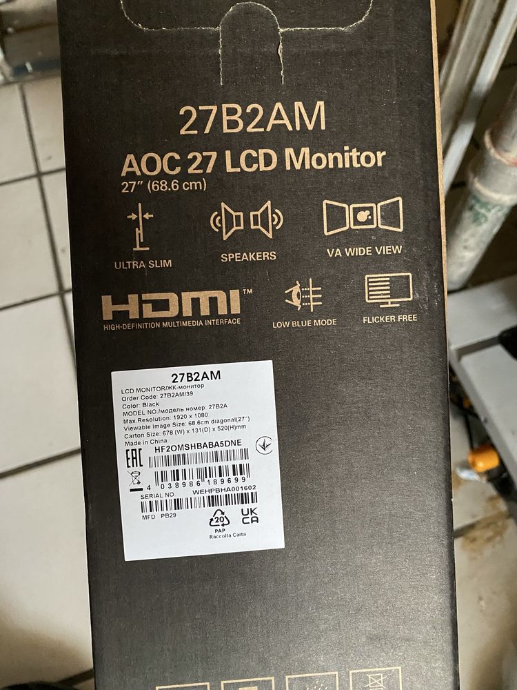 AOC Gaming монитор 27 инча