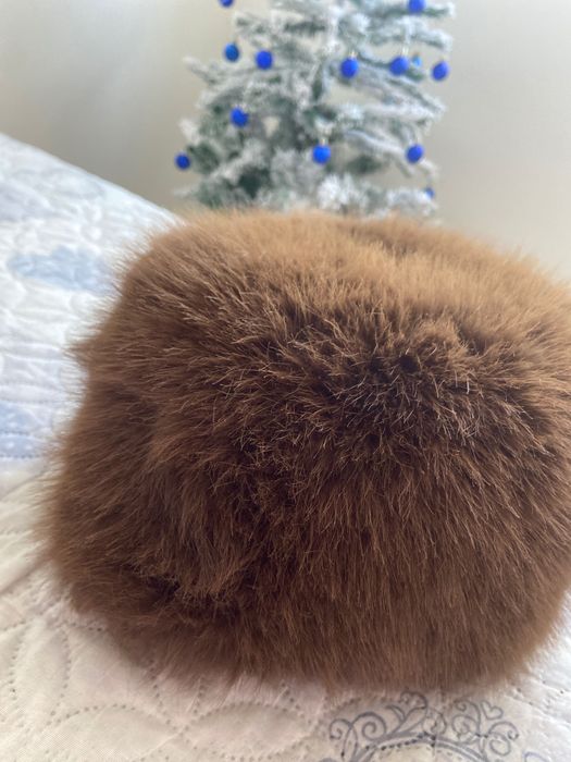 Пухкава шапка за зимата