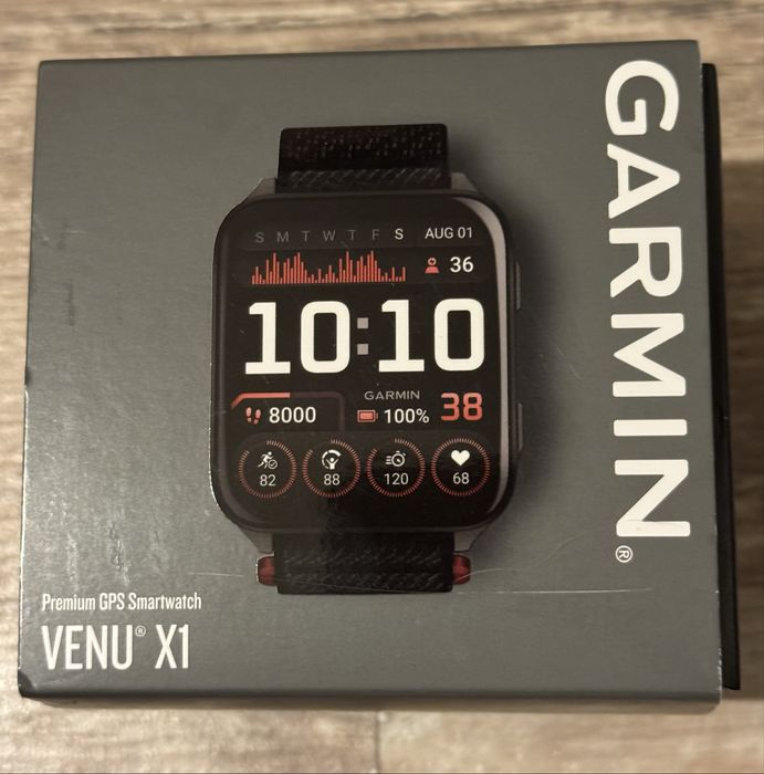 GARMIN Venu X1 negru Titanium negru ComfortFit Nylon curea