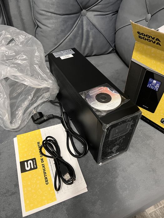 Ups Serioux LCD600Li Line interactive 600VA/360w , 2 prize schuko