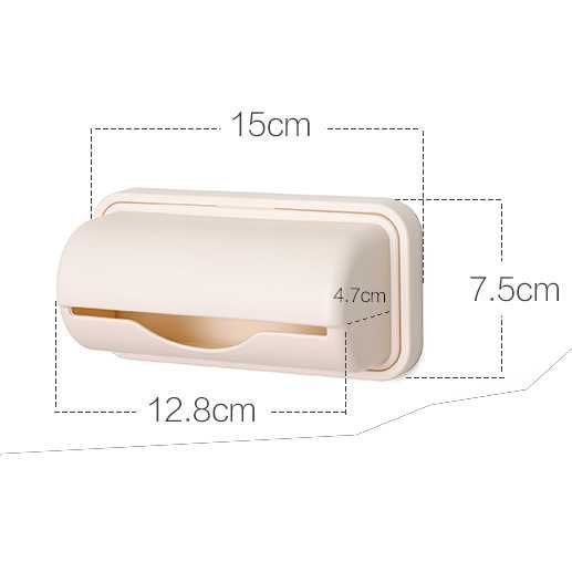 Dispenser pentru saci gunoi, autoadeziv detasabil