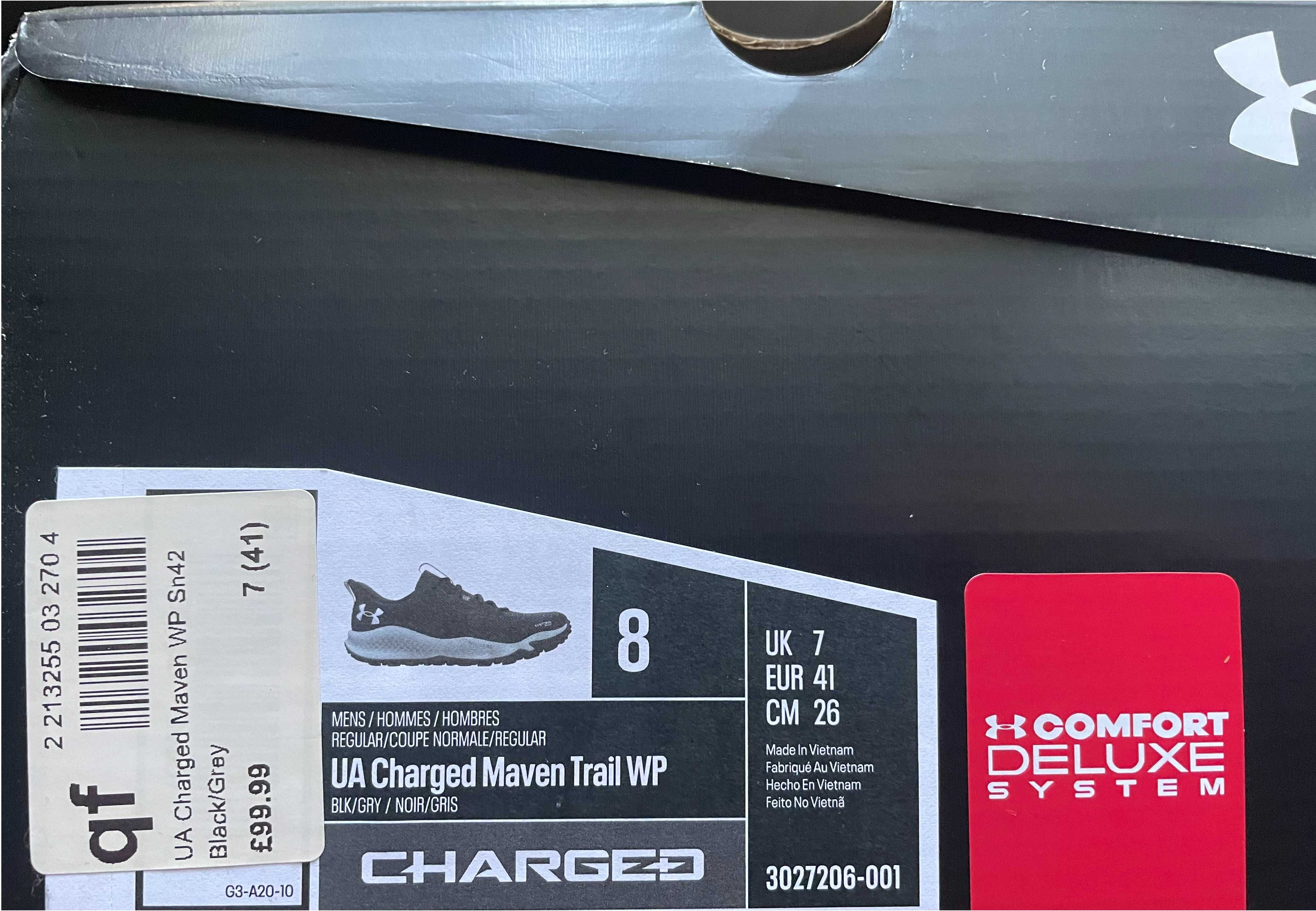 Under Armour Мъжки Зимни Водоустойчиви Маратонки Charged Maven Trail