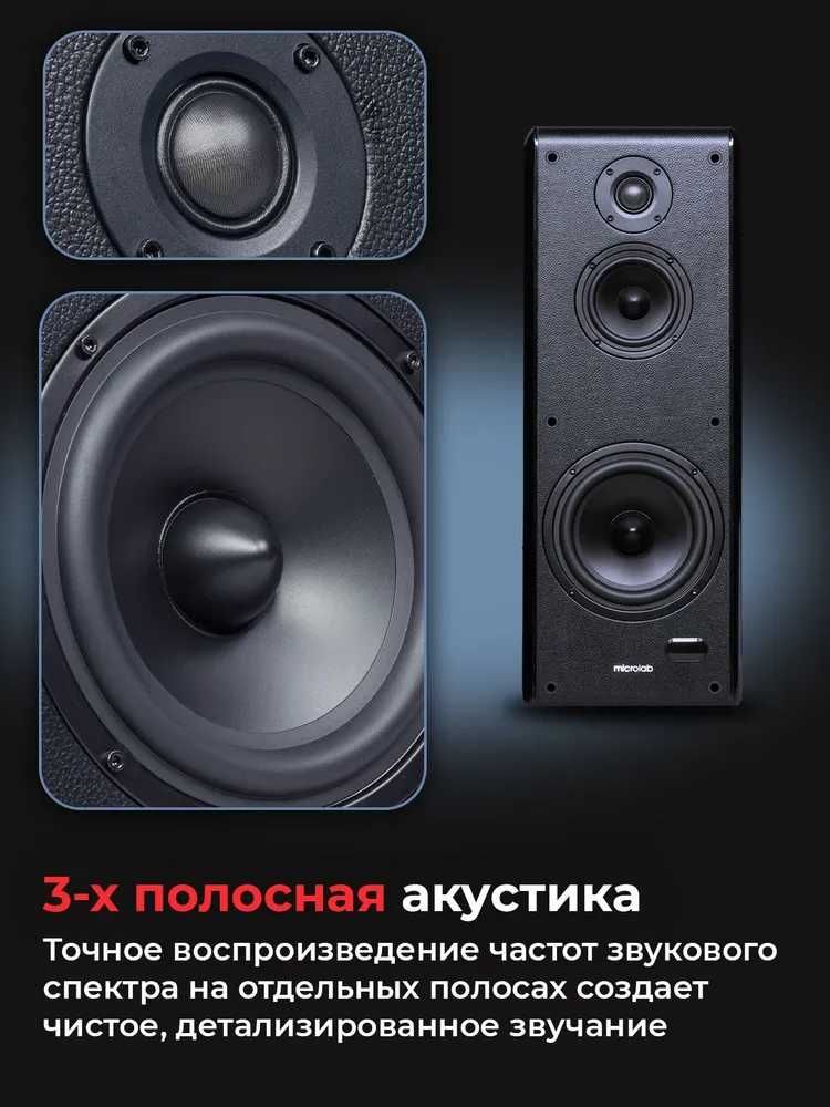 продам новый Microlab Solo19/AUX/Bluetooth/200 ватт/Optical/Coaxial/