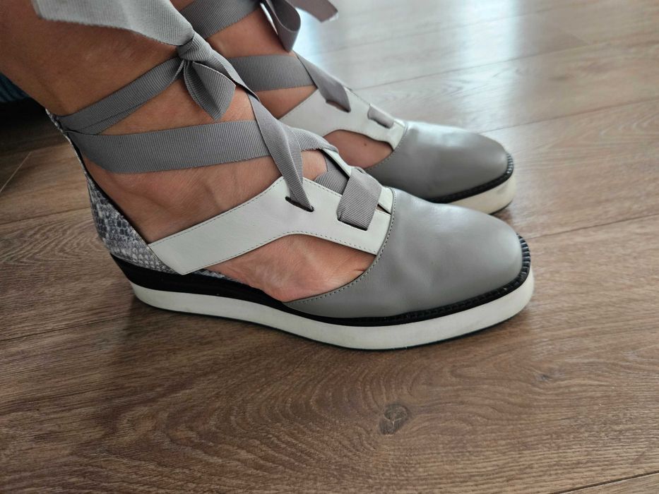 Pantofi Il Passo,sneakers rosii, ghetedin piele cu perforati