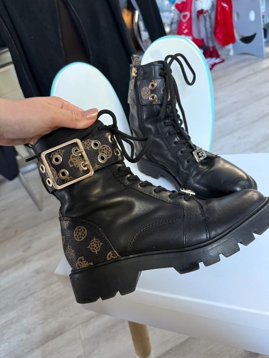 Боти Guess ест.кожа черни