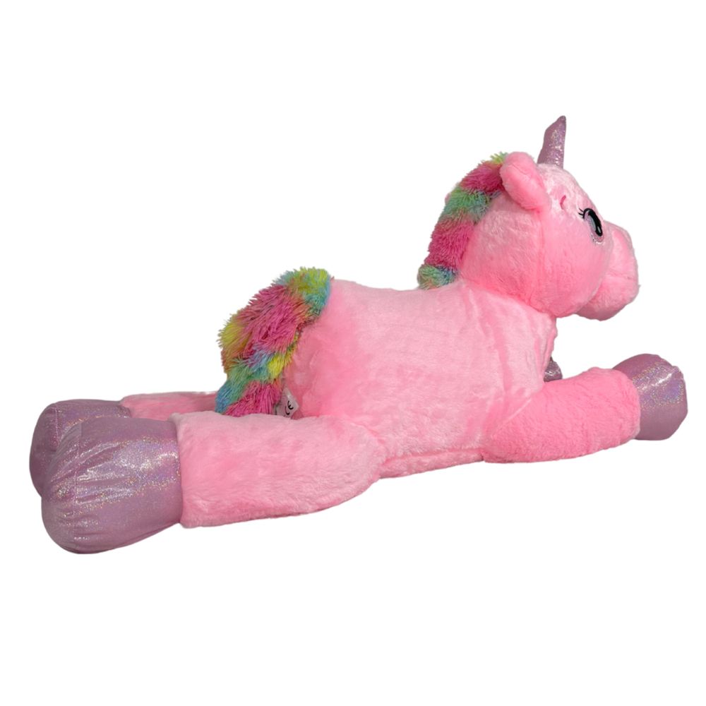 Плюшена играчка еднорог 100 см